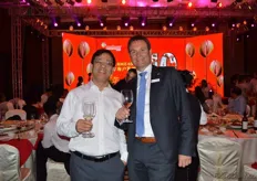 Mr. Huang of Ruixue Global and Marco van Herk.
