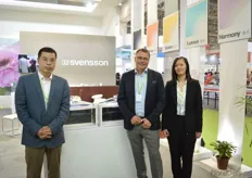 Leon Qi, Hans Andersson and Ying Ying from Svensson. This screen manufacturer has a production location in Shanghai, that supplies the Chinese and Japanese market. The company is active on the Chinese market for 12 years now. According to Andersson, the Chinese growers are becoming increasingly professional and he sees a trend towards the cultivation of vegetables.