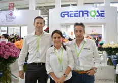 Susana Sandoval and José Javier Pallares from Greenrose. They supply fresh and preserved roses, which are grown in a 17 ha sized greenhouse. They already have a couple of Chinese customers, but they want to expand in this market. According to Pallares, the Ecuadorian roses are very popular in China.