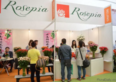 The booth of Rosepia.