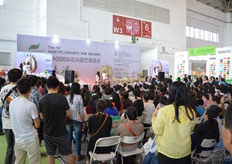 The flower arrangement demonstrations attracted the attention of many visitors.