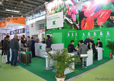 THe large booth of Klasmann-Deilmann.