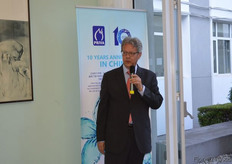 The ambassador, Ron Keller from the Embassy of the Kingdom of the Netherlands also says a few words.