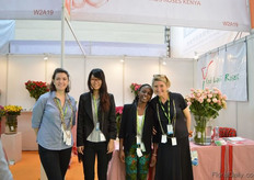 The team of Red Lands Roses. This Kenyan rose grower has already some clients, but wants to increase its presence in China.