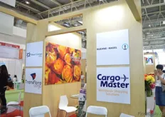 The four Colombnian cargo agencies at the Colombian pavilion.