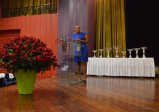 Loise Wanjiro of HPP exhibitions opened the ceremony.