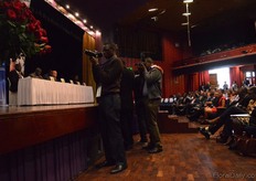 A lo of press at the Opening ceremony.