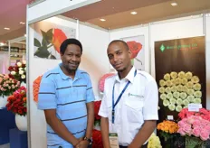 Ian and Washington of Suera Flowers. They grow single head (and some spray) roses in a 38 ha sized greenhouse in Kenya. They mainly supply directly.