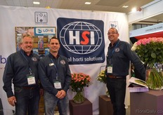 Jochum Genuit of Mienis, Mario Taal and Richard Heemskerk of HSI. HIS distributes the reverse Osmosis system of Mienis.