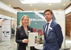 Isabelle Poesse and Björn Bierman of Bercomex. At the IFTEX, they introduced the RoseMatic to the Kenyan growers. http://www.floraldaily.com/article/5459/Process-up-to-9,000-stems-an-hour-with-RoseMatic