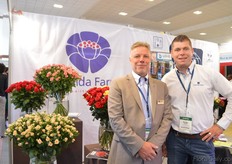 Loui Hooyman and Guido Zwart of Esmeralda Farms. They are promoting their summer flowers and spray roses from their new Ethioian farm.