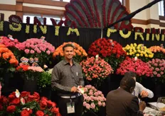 Said Hakim of Isinya Roses. They grow roses in a 7ha sized greenhouse and are planning to expand the greenhouse to 15ha. Their main export markets are the Netherlands, Middle East and Asia.