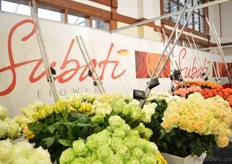 The booth of Subati Flowers. They won the gold award in stand decoration in the perishables category.