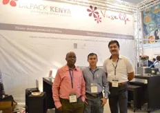 Stephen Gachoki of Vaselife, Mohamed Yusuf and Mohamed Iqbal of Dilpack Kenya.