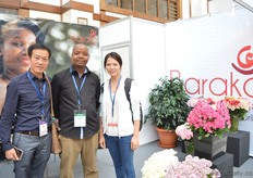 Kevin Kumani of Kevin International, Timothy Mwangi of Baraka Roses and Jenny Tsai of Kevin International.