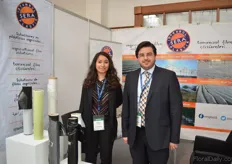 Imane Idrissi and Serkan Timur of Istanbul Sera Platik. This Turkish based company was exhibiting at the show for the first time. They are already selling to 28 countries and are eager to enter the Kenyan market. They are looking for partnerships.
