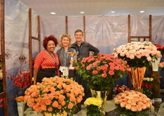 Irene Nkatha Kaburu, Isabelle Henin Spindler and Aldric Spindler of Red Lands Roses.