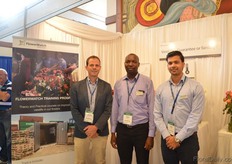 Jeroen van der Hulst, Isaya Henia Muiru and David Dass of FlowerWatch. They are organizing training programmes for Kenyan growers too improve the vaselife of their flowers.