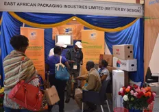 Crowded booth at East African Packaging Industries.