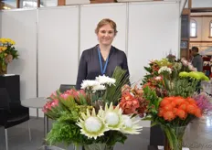Karien Bezuidenhout of SAFEX. They export South African Flowers to Europe, mainly the Nehterlands, UK and Germany. Bezuidenhout sees an increasing demand for the Arctic Ice, due to its white color.