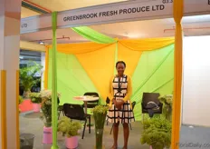 Linda Agisu of Greenbrook Flowers. They grow summer flowers on 20 acres and export direct and to the auction in the Netherlands.