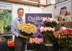 Arjo van der Sluis of Qualirosa. In 2015, the company established a farm in Ethiopia. In one year, the greenhouse expanded from 8ha to 24ha. They grow all kind of 'special' roses.