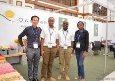 Kevin Kimanu of Kevin International with the team of Oserian.