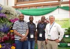 Jpsiah Kimani, Andrew Ndungú, Elphas Simiyu of Stokman Rozen Kenya and Alejandro Umana of Ball.