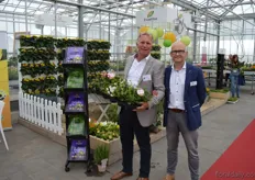 Luit Mazereeuw and Pieter Lock from Evanthia. Among this year's introductions is the Lewisia Mountain Dreams.