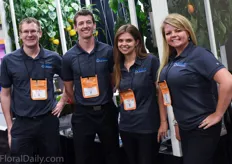 Jonathon, Clayton, Kara and Alana of Canadian greenhouse builder South Essex Fabricating Inc, for the first time at the show.