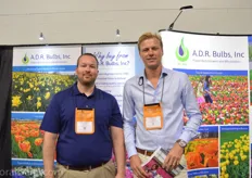 Philipp Laagland and Christopher Ruigrok of ADR Bulbs. They export bulbs and perennials that are grown in The Netherlands. According to Christoper, they are one of the few bulb companies that is both, exporting and growing.