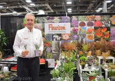 Frank de Greef of Fleurizon holding the Alnuca Spiralis. According to de Greef this plant was a real 'showstopper'. More on this later on FloralDaily.