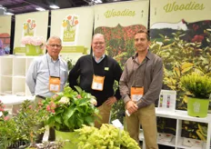 Tom O Connell, Bill Mann and Josh Long of Star Roses & Plants. Standing behind their new varieties.