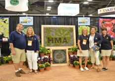 The team of HMA. They made their logo made out of succulents.