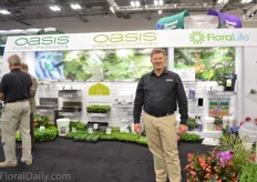 Bill Riffey of Smithers Oasis. In the Growers Solutions department, they designed an ethylene block for plants. They have done several test with roses, orchids, petunias and hydrangeas and it works,