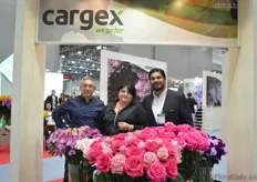 Luis Carlos Bantista (on the right) of Cargex with clients.