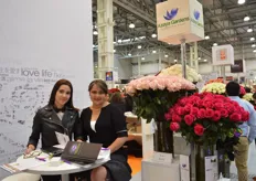 Luz Marina Proano and Maria Fernandes Duga of Azaya Gardens. Russia is a big market for them. The majority of their varieties are dedicated to the Russian market. This season was a bit better thank last year. According to Duga, this might be because of the lower production volumes from Ecuador and Kenya.