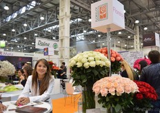 Nataly Valderrama of Floreloy. Russia is an important market for this Ecuadorian grower; they ship about 60 percent of their volume to Russia.