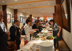 The first day of the exhibition was concluded with a diner for the exhibitors.