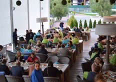 The first day of the exhibition was concluded with a diner for the exhibitors.