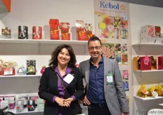 Yulia Morozova and Timmo Draaisma of Kebol. According to Draaisma, the interest and enthusiasm for the bulbs remains, even though the low value of the ruble.