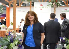 "Oksana Shevchenko of Hamiplant. They have a shared booth with HamiFleurs and Ed de Groot. They are operating on the Russian market for about six years now. "Russia have had some bad years, but they are now moving in the right direction."