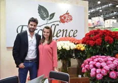 Pablo Restrepo Samper and his translator Tatyana of Excellence Flowers.
