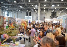 A lot of interest for the flower arrangement workshops.