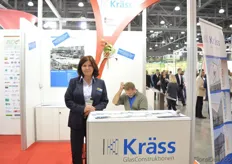 Luba Gritsuk of Kräss GlasConstruktionen. They have built a lot of Garden Centers and just a bit of greenhouses in Russia. For Kräss, Russia and the Europe are their main markets. Since 2005, they have done more than 40 projects in Russia.