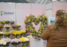 The chrysanthemums decoration of Dekker Chrysanten has been photographed many times.