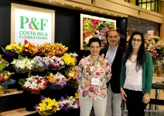 Maria Mora, Gustavo Chinchilla and Laura Loaiciga of the Costa Rican P&F Flower Farms. P&F is sort for Plantas y Flores. Sindse 1986 they focus on producing and exporting fresh cut flowers.