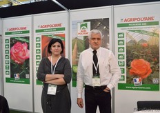 Nelly Ndoubad and Andre Martin of Agripolyane. They are exhibiting at the show for the first time.