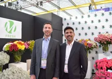 Stephane Maurice of Mfresh and Mohan Choudhery of Black Tulip. Maurice is a French importer who mainly imports from Black Tulip flowers.