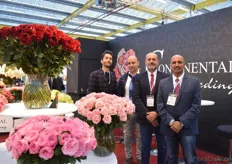 Juan Demian Requena, Pedro Requena and Avanish Moskate of Continental Breeding with Moshe Albachre of the Belgium auction EuroVeiling (second on the left).